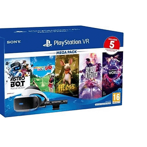 PlayStation VR  MEGA PACK  + 5 db VR játék (Ps4) (Új)
